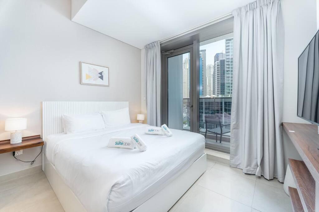 Cozy Studio In Sparkle Tower Jbr By Suiteable ดูไบ ภายนอก รูปภาพ